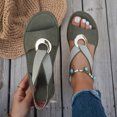 thumbnail image 2 of Rokment Womens Comfortable Platform Wedge Walking Sandals 2026 Stylish Casual Suede Buckles Elastic Ankle Strap Slip on Slingback Dressy Summer Shoes Green Size 8.5, 2 of 5