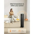 thumbnail image 4 of PELONIS Oscillating Ceramic Tower Indoor Space Heater for Home with Oscillation, Programmable Thermostat & ECO Mode, 12H Timer & Remote Control, Safe, 4 of 9