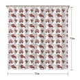 thumbnail image 5 of Red Christmas Car and Flower Pattern Shower Curtain 72"x72" ,Bathroom Decorative Shower Curtains Set with 12 Hooks,Modern Waterproof Washable Shower Curtain, 5 of 6