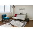 thumbnail image 2 of Freya Plush Shag, Metallic Sheen, Gray/Silver Mink, 4ft-9in x 7ft-6in Area Rug, 2 of 5