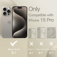 thumbnail image 2 of JETech Magnetic Silicone Case for iPhone 15 Pro 6.1-Inch, Compatible with MagSafe, Phone Cover with Camera Lens Full Protection (Natural Titanium), 2 of 6