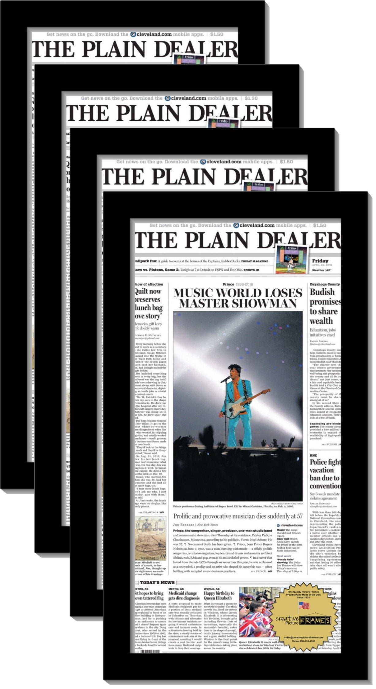 CreativePF 11x22-inch Black Picture Frame (4, Black Frame) - Walmart