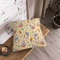 thumbnail image 5 of KLL Happy Summer With Gnome Decorative Throw Pillow Covers Velvet Soft for Couch Sofa Bedroom Living Room Outdoor (No pillow core)- 20"x20", 5 of 5
