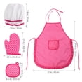 thumbnail image 3 of BESTONZON 11Pcs Juego de cocina Juego completo de regalo de cocina para niños con gorro de cocinero Delantal Mitt de cocina y utensilios para niños Juego de cocina, 3 of 5