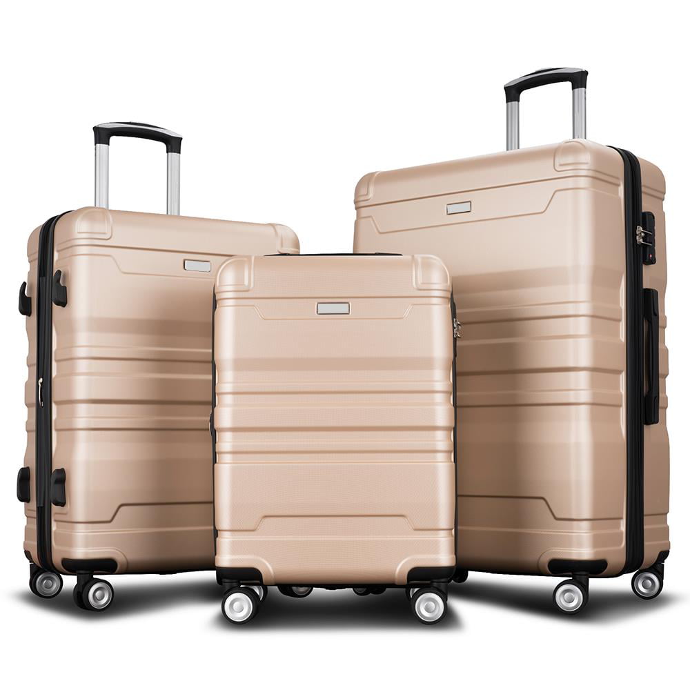 Baytocare Luggage Sets New Model Expandable ABS Hardshell 3pcs ...