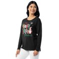 thumbnail image 4 of Holiday Time Women's and Women’s Plus Christmas Waffle Graphic Tee with Long-Sleeves, Sizes S-3XL, 1X-2X, 4 of 9