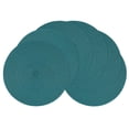 thumbnail image 1 of Juego de 6 manteles redondos SHACOS, lavables, 38 cm, verde azulado, 1 of 9