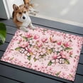 thumbnail image 3 of Entryway Rug 2'x3', Pink Orchid Small Rug for Kitchen Bathroom Door Mat Indoor Entrance, Spring Floral Flowers Leaves Botanical Non-Slip Area Rugs Floor Mats Carpet Front Door Rugs, 3 of 8