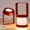 Red, variant on YUNOVA 4-in-1 Foldable Table Lamp, USB Retractable LED Light, Wooden Handle Portable Lantern Light and Flashlight, Touch Control Dimmable 3 Level Brightness Night Light for Reading, Outdoor Camping