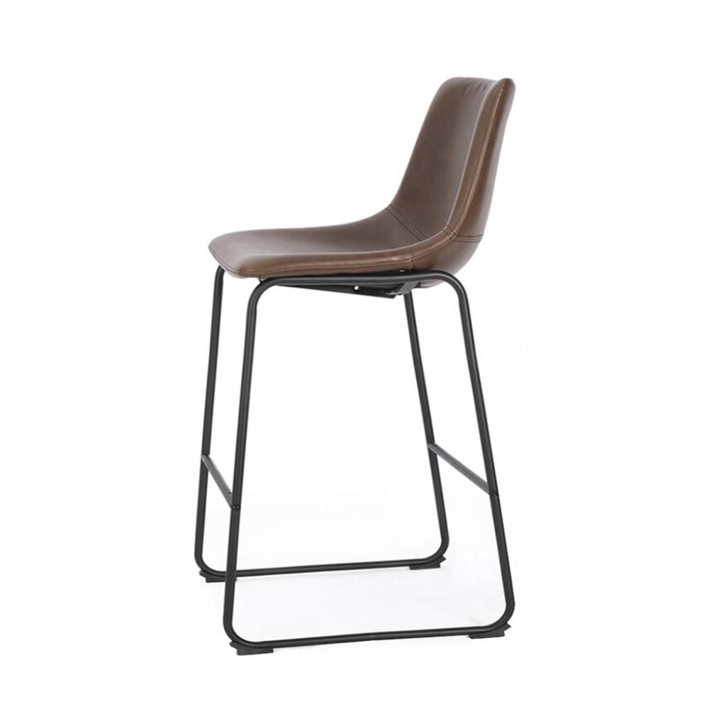 TABOURET LANDON en marron ENSEMBLE DE 2