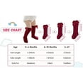 thumbnail image 2 of Minzimin 3Pairs Baby Knee High Socks Girls Bow Ruffled Tube Socks Toddlers Infant School Uniform Leggings Long Stockings, 2 of 7