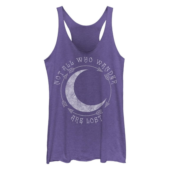 Women's Lost Gods Not All Who Wander Are Lost Racerback Tank Top