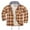 04 Brown Plaid, variant on Men's Flannel Hooded Jacket Shacket Sherpa Quilted Lined Casual Button up Snap Premium Jacket Shirts 07 Khaki Blue Crimson Medium