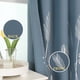 thumbnail image 3 of Cortinas Blackout Estelar Textiler Azul Piedra con Diseño de Palma, 3 of 9