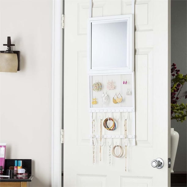 Southern Enterprises Karlee OvertheDoor Jewelry Mirror Organizer