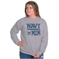 thumbnail image 3 of US Navy Mom Military Anchor Logo Women Crewneck Sweatshirt Brisco Brands S, 3 of 6