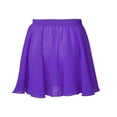 thumbnail image 2 of YONGHS Girl's Ballet Wrap Skirts Basic Circular Chiffon Dance Pull-On Skirt Ballerina Gymnastic Dancewear Purple 6-12, 2 of 5