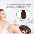 thumbnail image 4 of Bathing Glove Exfoliating Dead Skin Removal Scrubber Shower Body Rubbing Towel for Back Leg Arm  Rose Red, 4 of 8