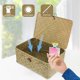 thumbnail image 5 of Wicker Basket Storage with Lid Ideal for Bedroom Sundries Storage Made of Material 1Set, 5 of 5
