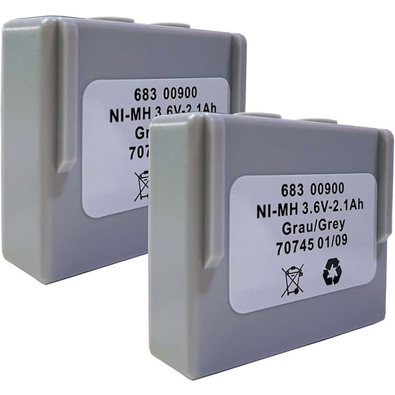 SHENYANG 2 PCS 3.6V 2100mAh 2.1Ah Battery 68300900 for HETRONIC Remote Control New