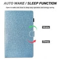 thumbnail image 4 of Dteck Smart Case for Samsung Galaxy Tab A7 10.4" SM-T500/T505 (2020 Released) 10.4-inch,Bling Glitter Magnetic Leather Card Holder Wallet Kickstand Automatic wake/sleep Cover,Blue, 4 of 5