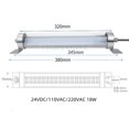 thumbnail image 3 of Luz de trabajo para máquina LED de 24" de brazo largo, resistente al agua y al aceite, para equipos de máquinas CNC, luz de trabajo para torno, 220 V CA, plegable, IP 67, 3 of 5