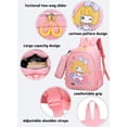 thumbnail image 3 of Bolsa Escolar Moderna De Impresión Con De Lápices Con Forma Rectangular Clásica Para Niñas Mochila Para Adolescentes De Tela Oxford Niños De Bebé Lindo Estilo De Jardín De Infantes, 3 of 4
