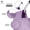 thumbnail image 4 of WOOHA Cesto para la Ropa sucia, Cesto para la Ropa, Cesto para Ropa Plegable, Impermeable, fácil de Transportar con Asas de Aluminio protegidas con Espuma, Bolsa de lavandería, 95 L, Púrpura, 4 of 5
