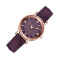 thumbnail image 1 of ZheElen Easy-to-read Ladies Quartz Watch Fashionable And Reliable Analog Display purple 1Set, 1 of 6