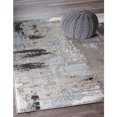 thumbnail image 2 of Ox Bay Macia Abstract Painted Indoor Area Rug, Gray & Blue, 7'9" x 9'5", 2 of 9