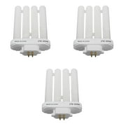 3pcs FML 27EX-N 27W 4 Pin Quad Tube Energy Saving Compact Fluorescent Light Bulb 6500K 4 Rows Light Bulb
