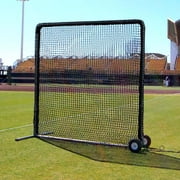 Cimarronsports Outdoor 8x8 #42 Premier Fielder Net And Frame With Wheels And Padding