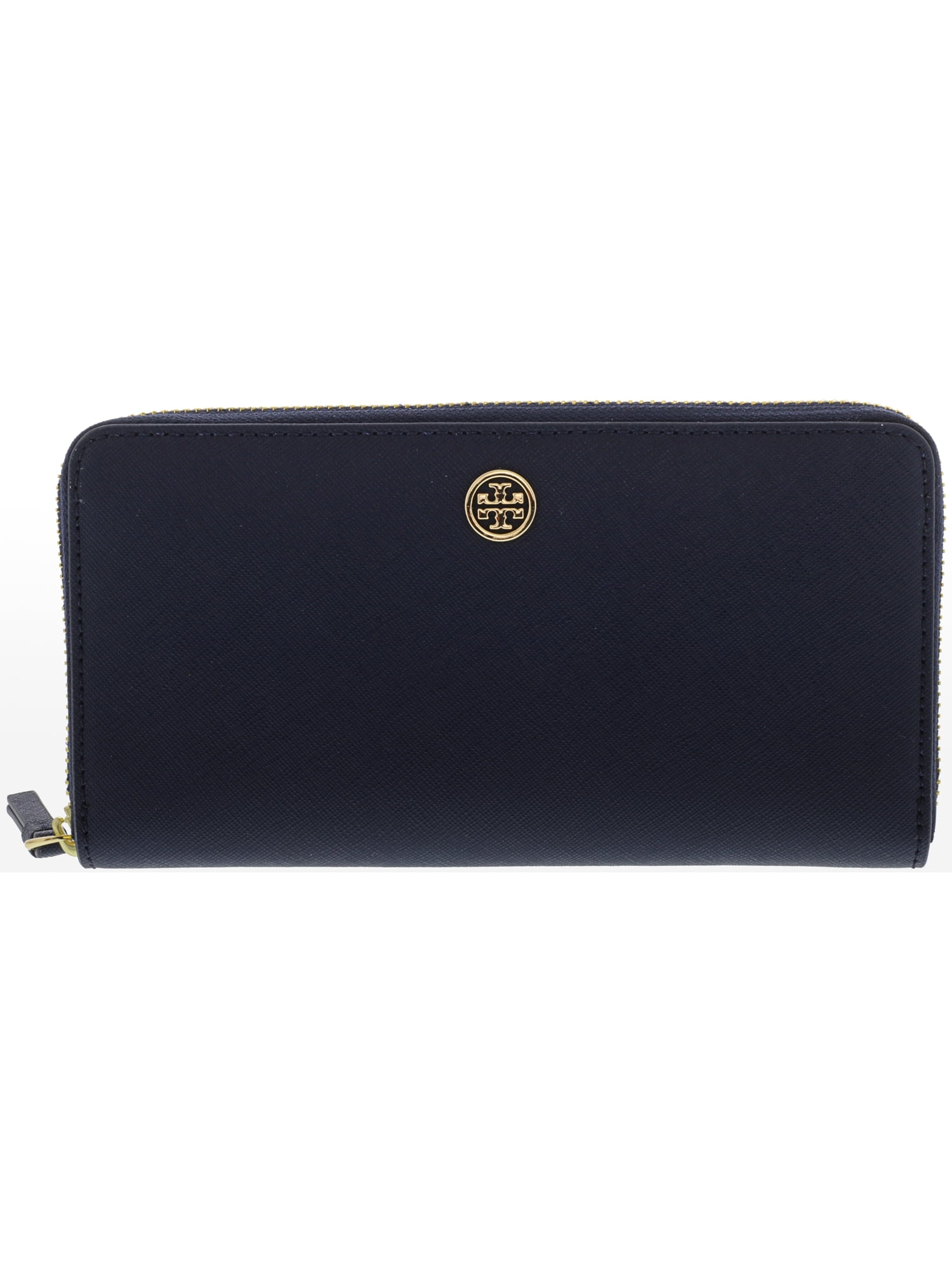 Tory Burch Women's Robinson Zip Continental Leather Wallet Royal Navy