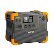PECRON E1500LFP Portable Power Station 1536Wh Capacity 2200W AC Outport Solar Generators LiFePO4 Battery UPS for Indoor Home Backup Emergency Outdoor Camping RV Trip