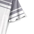 thumbnail image 7 of Fnnxeal Mens Polo Shirts Pullover Short Sleeve Button Casual Summer Collared Polo Gray Shirts for Men Size 2XL, 7 of 7