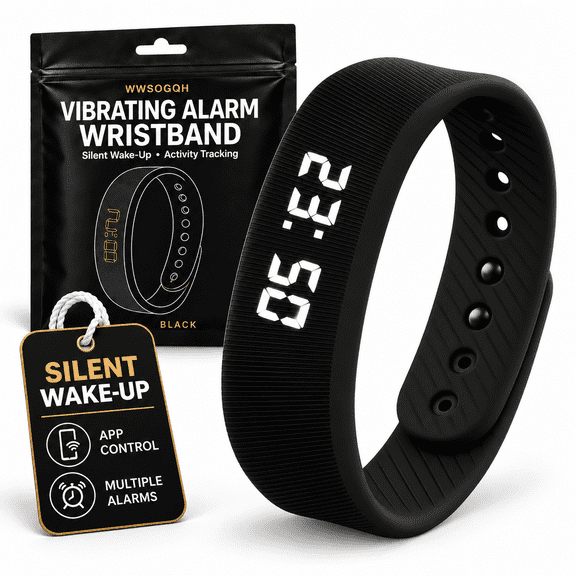 Alarm Clock Smart Watch Bracelets for Mens Digital Heavy Sleepers Vibrating Wristband Sleeps Wrist Womens Tracker Vibro Onyx Vibration Silent Small Distance Teens Shock Despertador Band Alert