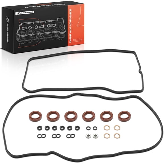 A-Premium Engine Valve Cover Gasket Set Compatible with Toyota Camry 2007-2017, RAV4 2006-2012, Highlander 2008-2016, Sienna, Avalon, Venza & Lexus RX350, RX450h, ES350 & Lotus Evora, Evora GT