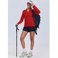 thumbnail image 5 of Pinspark Workout Tops for Women Long Sleeve UPF 50+ Sun Shirts Lightweight Running Hiking Athletic Top Quick Dry Golf Polo, 5 of 6