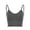 Gray, variant on Women's Cami Bra Padded Bralettes Seamless Sports Bra Spaghetti Strap Bra Top Solid Bandeau Yoga Workout Tank "Yellow"