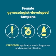 o.b. Tampons Super Plus Absorbency, Applicator Free Tampons, Fragrance-Free - 40ct