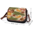 thumbnail image 2 of Orange And Spice Pinecones Christmas Vintage Crossbody Bag for Women Medium Leather Hobo Bags Shoulder Bag Classic City Leather Satchels, 2 of 8