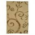 thumbnail image 3 of Martha Stewart Damask Vine Raw Umber Rug - Rug Size: 5'6" x 8'6", 3 of 3