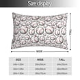 thumbnail image 2 of Fotbe Cute Baseball Funda de Almohada Decorativa Estilo Occidental, Lujo en Algodón, Fundas para Almohadas King, Cojín Estampado para Decoración del Hogar-14"x20", 2 of 6