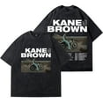 thumbnail image 2 of Kane Brown The High Road Tour Merch Wash Tee Cosplay Unisex Fashion Short Sleeve Cotton T-Shirts, 2 of 6