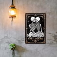 thumbnail image 5 of Iron Valentine's Day Tin Sign Skeleton Hugs Metal Tin Sign The Lovers Vintage Metal Signs Rose Signs and Plaques for Bedroom Living Room Valentine's Day Man Cave Wall Decoration, 5 of 7