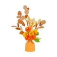 thumbnail image 3 of Artificial Flower in Pot Valentines Day Decor for Office Kitchen Dining Room Orange, 3 of 8