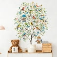 thumbnail image 4 of Tree Wall Decals Flowers Birds Wall Stickers Peel and Stick Removable Decal for Bedroom Living Room Wall Decor 31x23Inch, 4 of 8