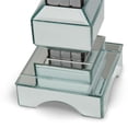 thumbnail image 3 of Michael Amini Montreal 18.75" Tiered Mirrored Candle Holder - Set of 2, 3 of 3