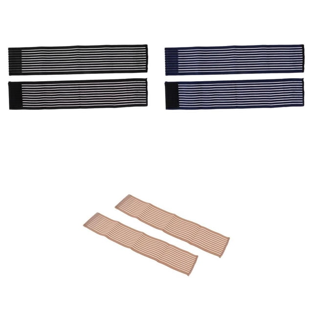 3 Pares De Correas De Muñeca Deportivas De Muñeca Envolturas Manga Brace, Azul Y Piel Y Negro, De Protección De Ejercicio Zulema Soporte para muñequera