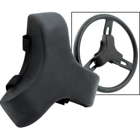2 in. Dia. Molded Steering Wheel Pad, Black